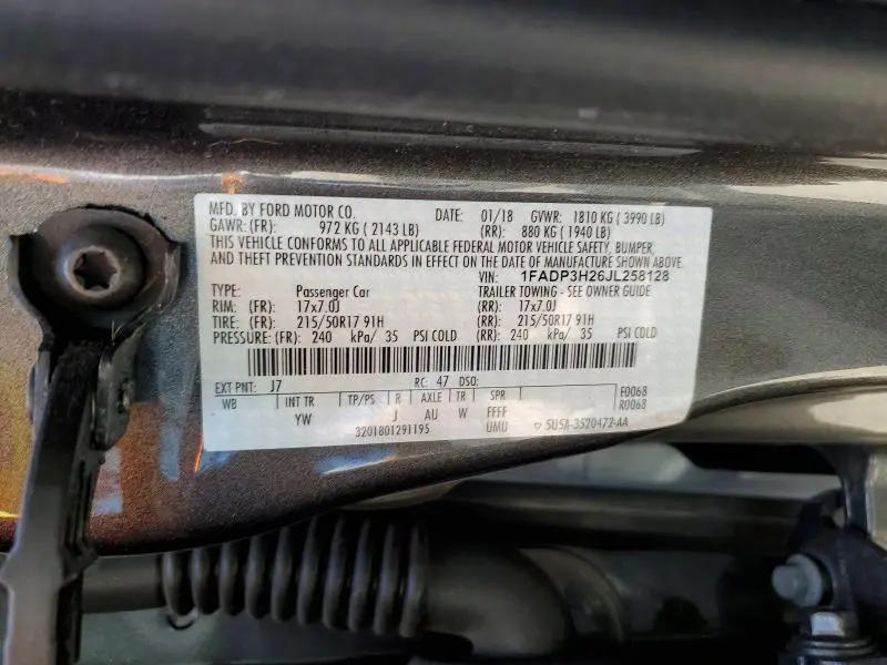 2018 FORD FOCUS SEL  
