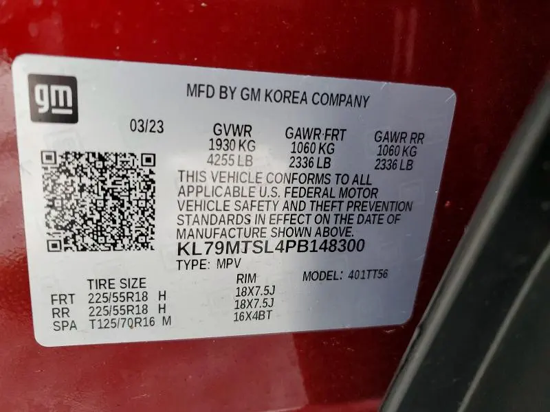 2023 CHEVROLET TRAILBLAZER RS  