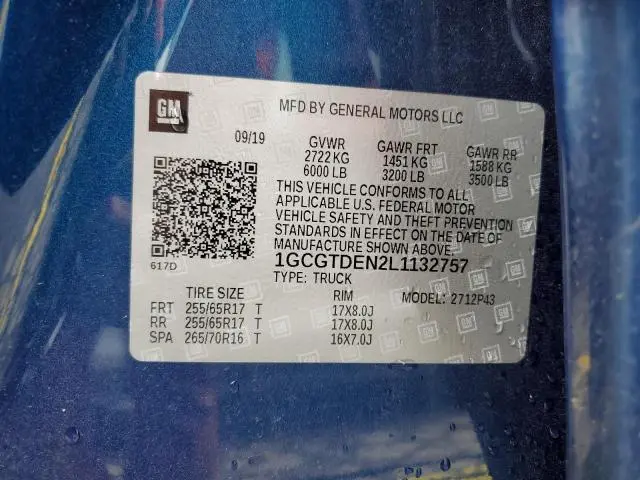 2020 CHEVROLET COLORADO Z71  