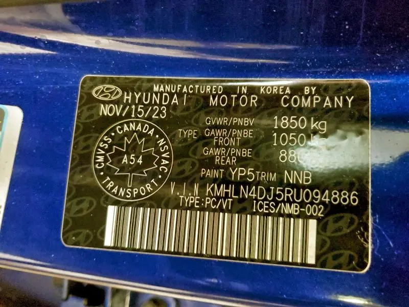 2024 HYUNDAI ELANTRA LIMITED  