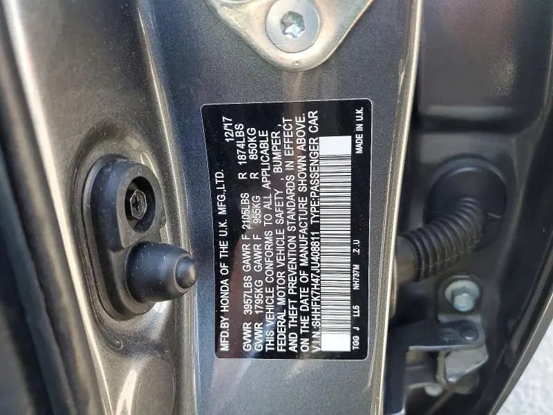 2018 HONDA CIVIC SPORT  
