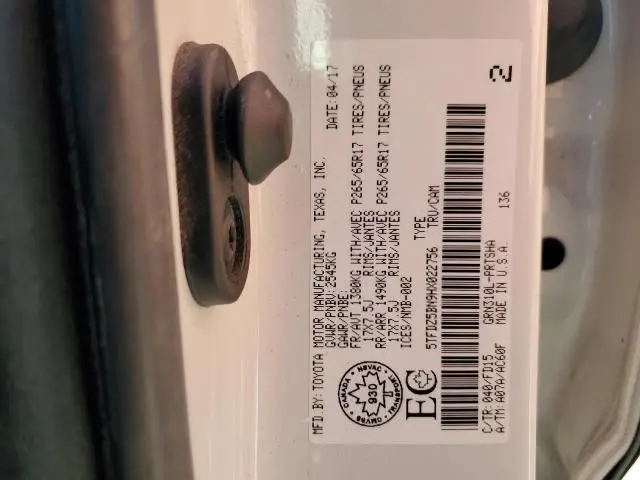 2017 TOYOTA TACOMA DOUBLE CAB  