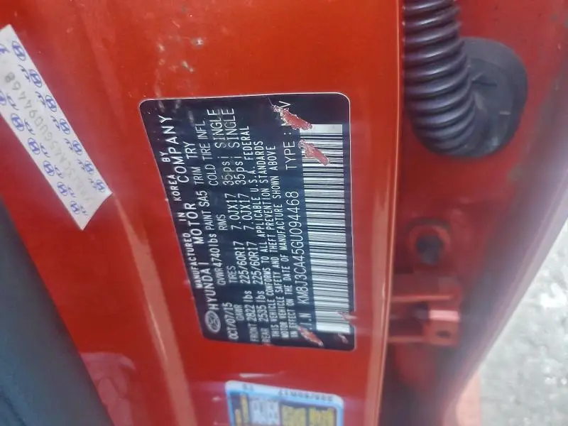 2016 HYUNDAI TUCSON LIMITED  