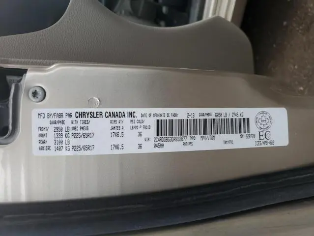 2013 DODGE GRAND CARAVAN SE  