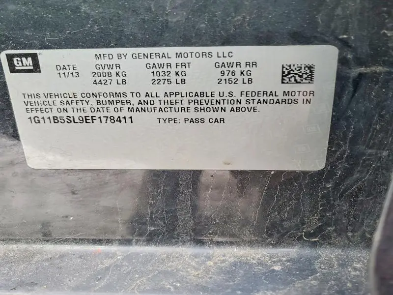 2014 CHEVROLET MALIBU LS  