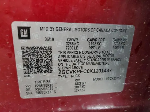 2019 CHEVROLET SILVERADO LD K1500 LT  