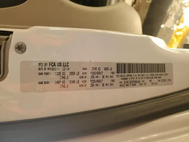 2015 CHRYSLER TOWN & COUNTRY TOURING  