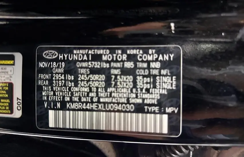 2020 HYUNDAI PALISADE SEL  