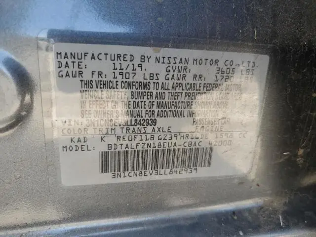 2020 NISSAN VERSA SV  