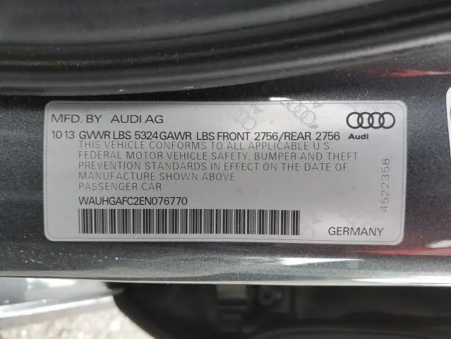 2014 AUDI A6 PRESTIGE  