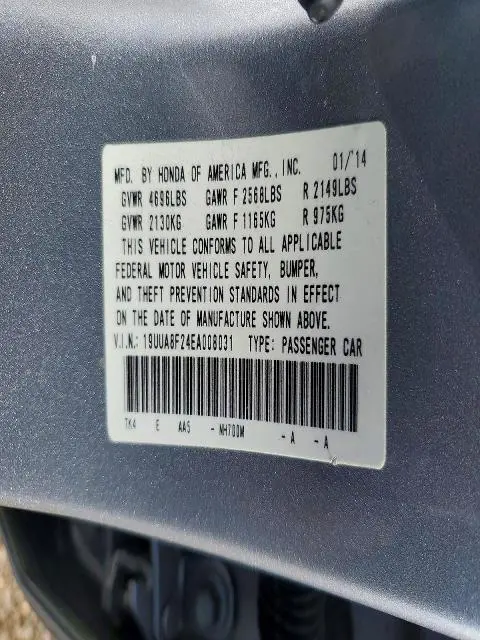 2014 ACURA TL   
