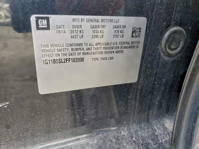 2015 CHEVROLET MALIBU LS  