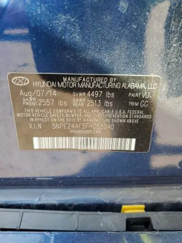2015 HYUNDAI SONATA SE