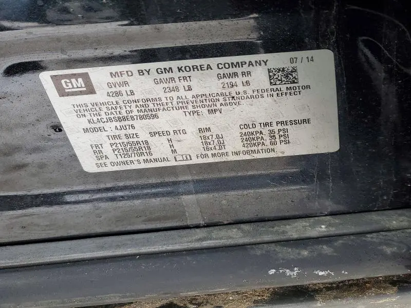 2014 BUICK ENCORE CONVENIENCE  