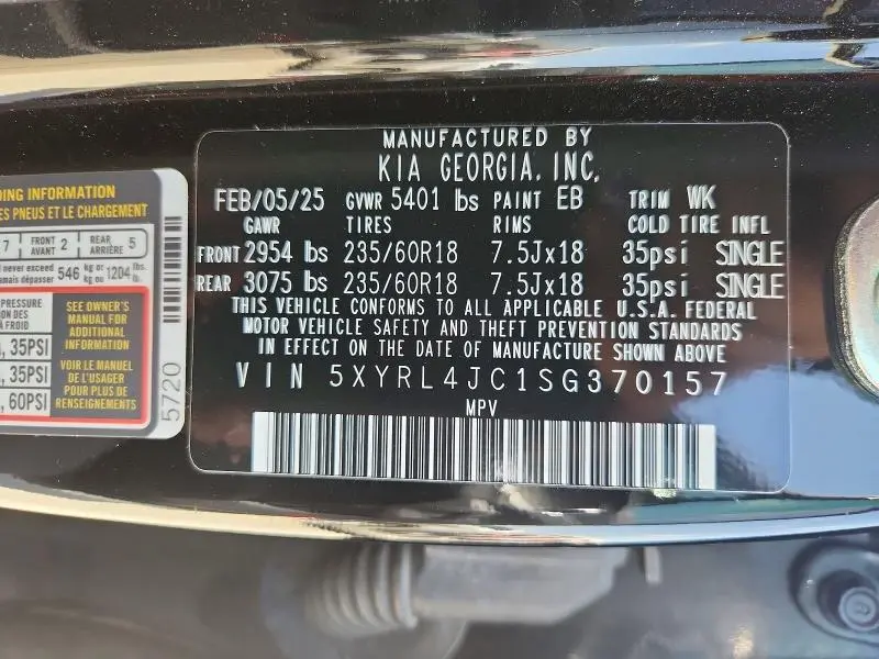 2025 KIA SORENTO S  
