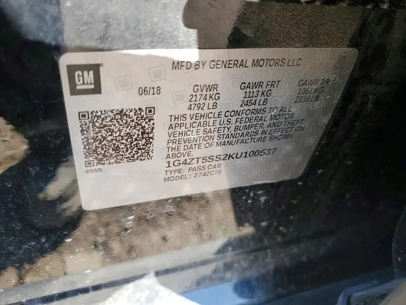 2019 BUICK LACROSSE PREMIUM  