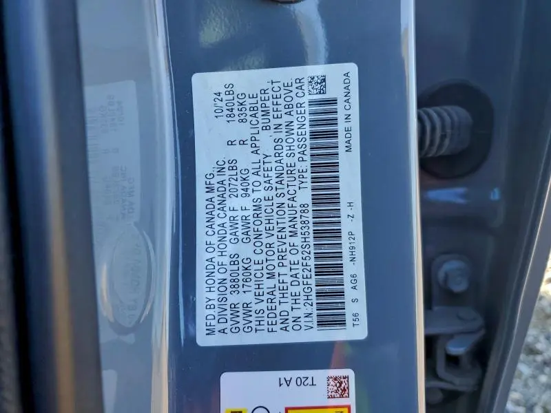 2025 HONDA CIVIC SPORT  