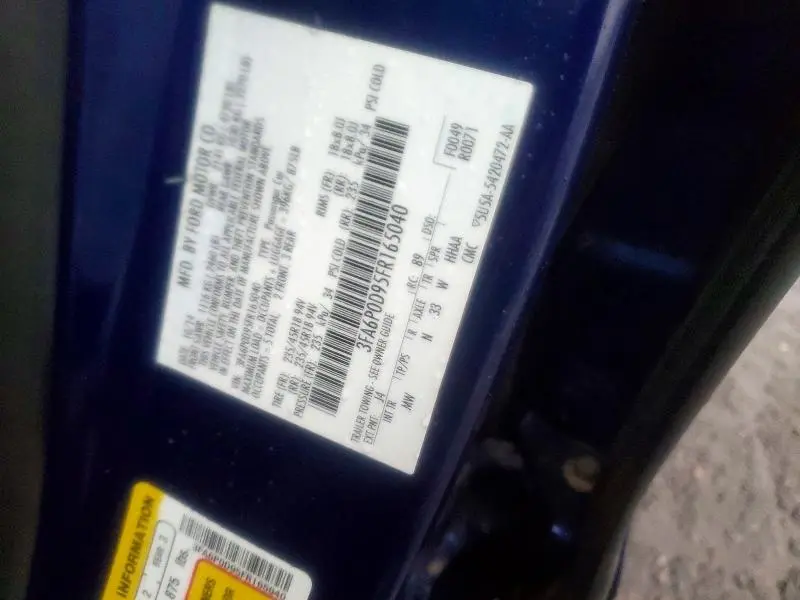 2015 FORD FUSION TITANIUM  