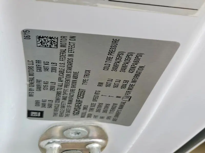 2015 CHEVROLET COLORADO   