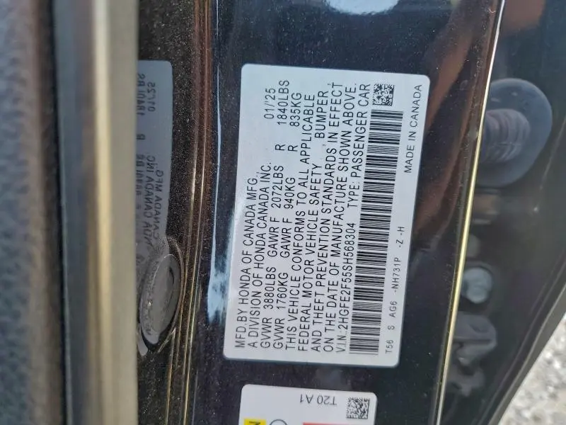 2025 HONDA CIVIC SPORT  