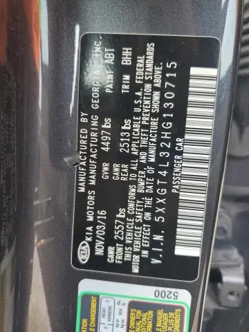 2017 KIA OPTIMA LX  