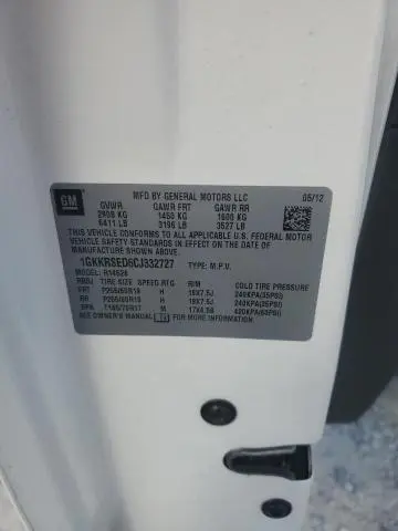 2012 GMC ACADIA SLT-2