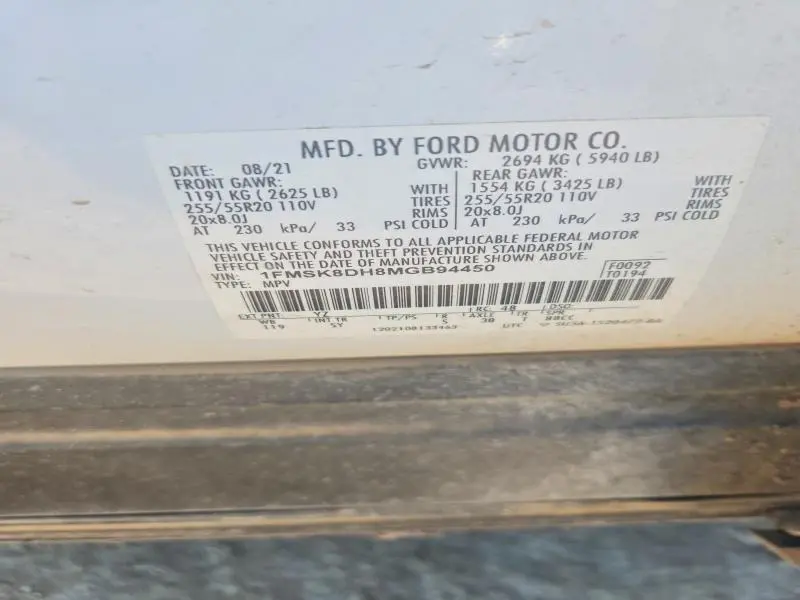 2021 FORD EXPLORER XLT  