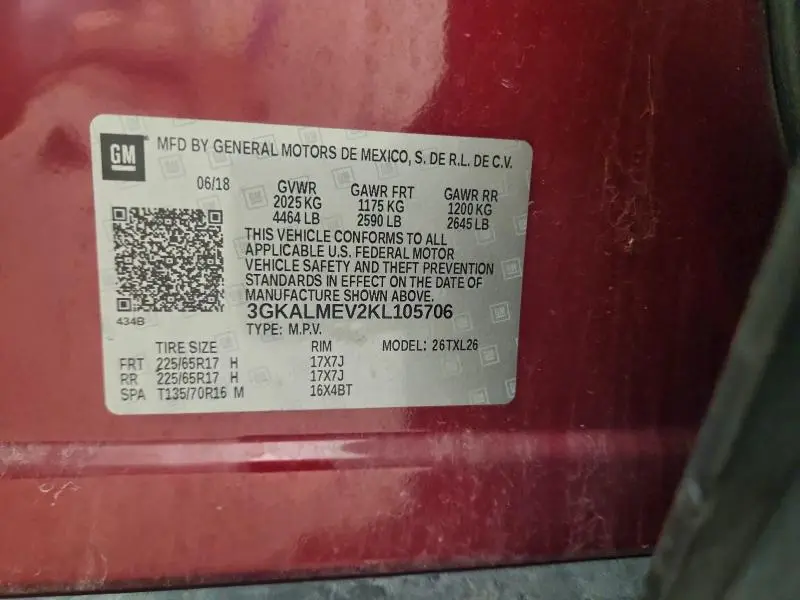 2019 GMC TERRAIN SLE  