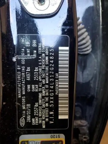 2018 KIA OPTIMA LX  