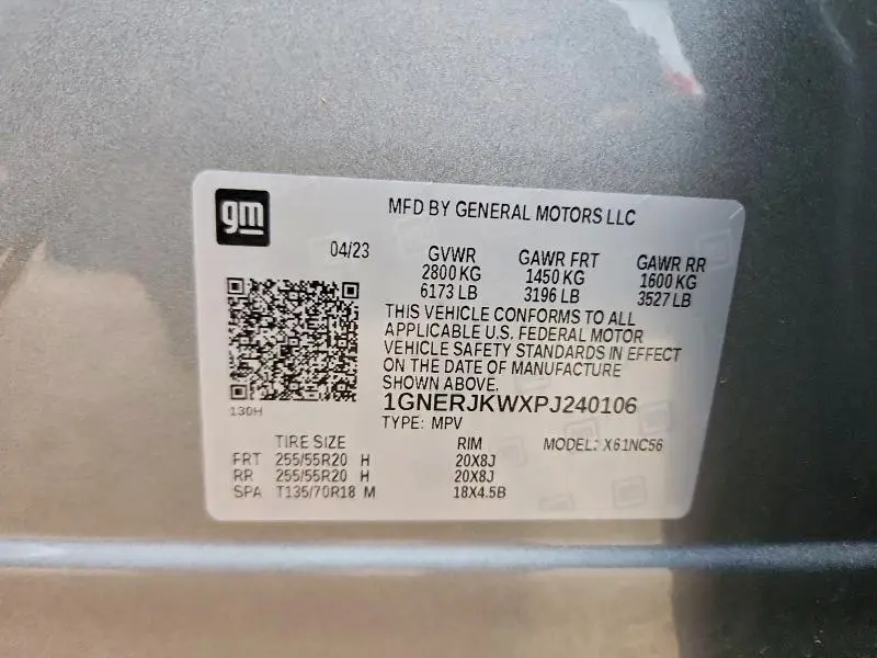 2023 CHEVROLET TRAVERSE RS  