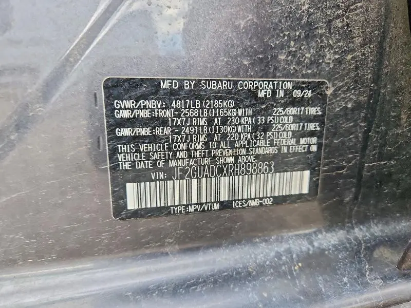 2024 SUBARU CROSSTREK PREMIUM  