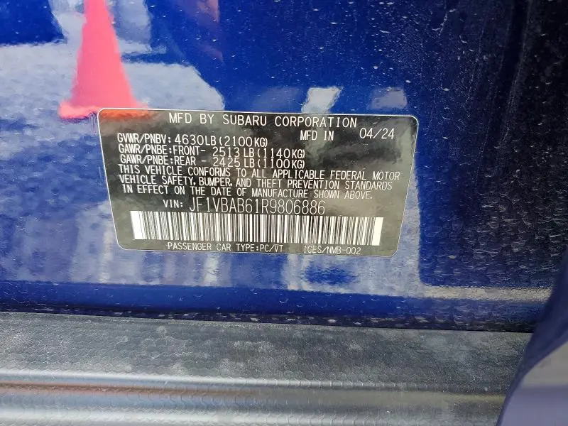 2024 SUBARU WRX   
