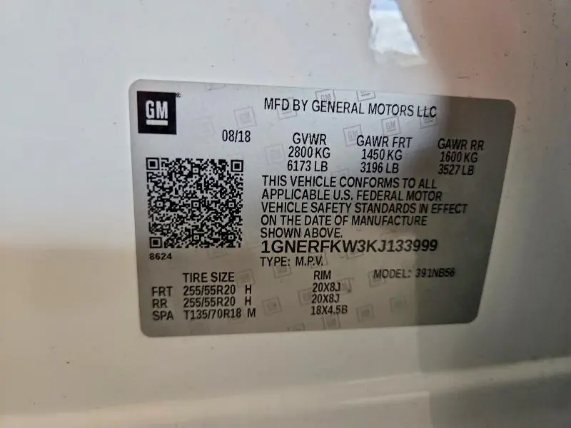2019 CHEVROLET TRAVERSE LS  