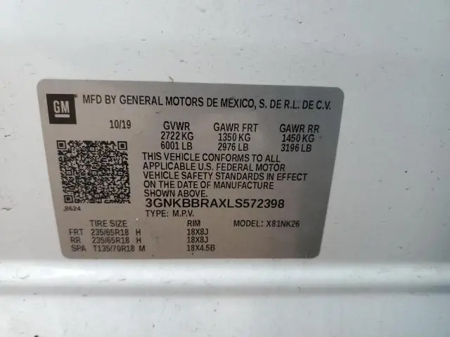 2020 CHEVROLET BLAZER 1LT  