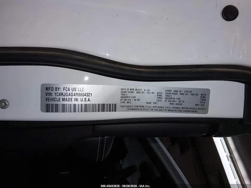 2024 JEEP GRAND CHEROKEE LAREDO X 4X2