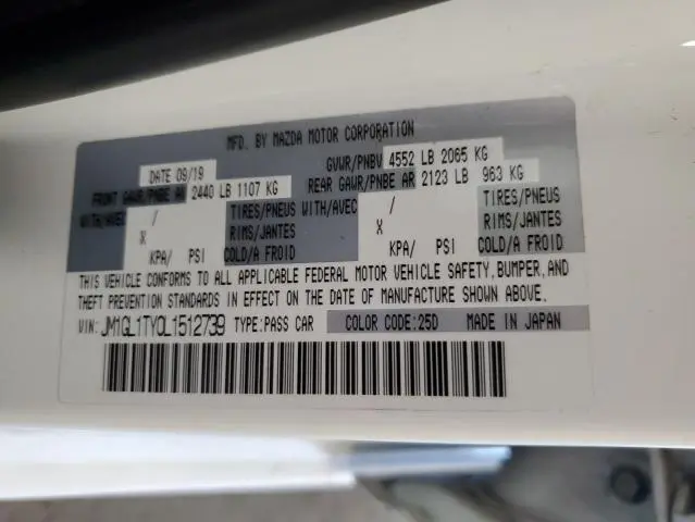 2020 MAZDA 6 GRAND TOURING  