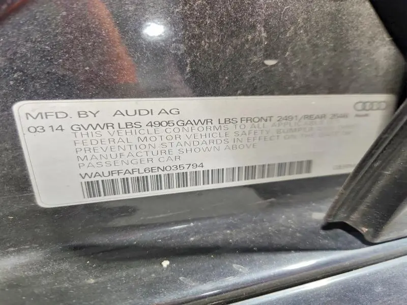 2014 AUDI A4 PREMIUM PLUS  