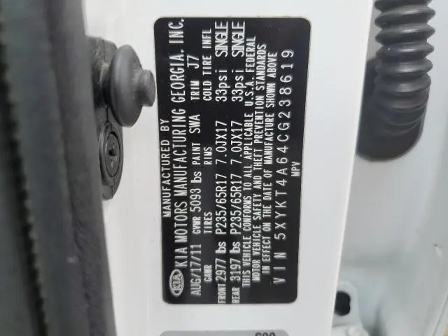 2012 KIA SORENTO BASE  