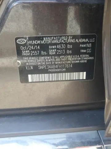 2015 HYUNDAI SONATA SPORT  