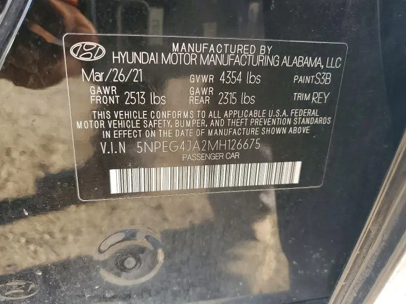 2021 HYUNDAI SONATA SE  
