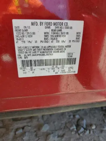 2016 LINCOLN MKX SELECT