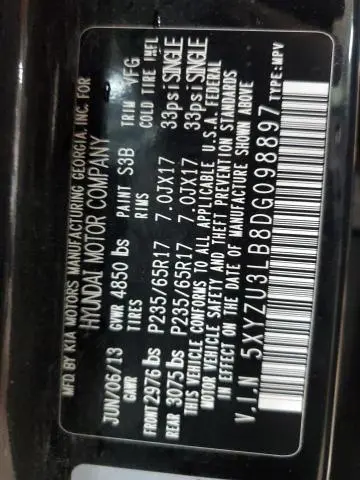 2013 HYUNDAI SANTA FE SPORT   