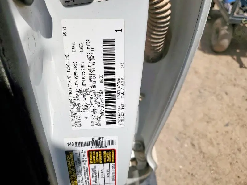 2021 TOYOTA TUNDRA DOUBLE CAB SR  