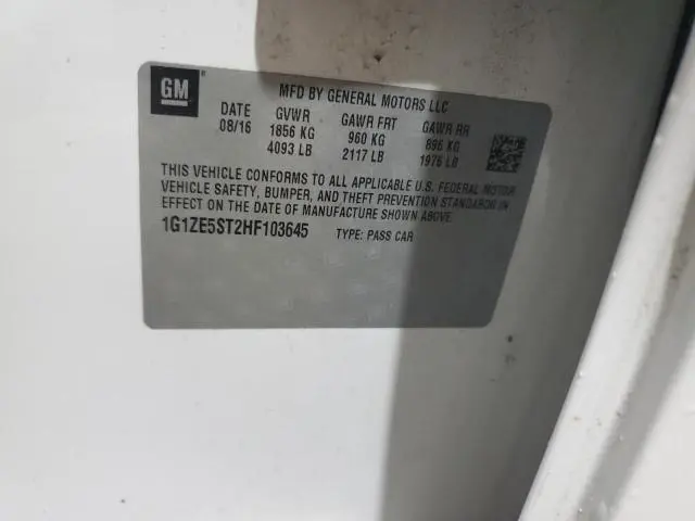 2017 CHEVROLET MALIBU LT  