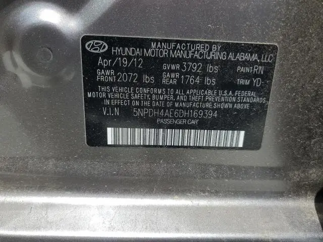 2013 HYUNDAI ELANTRA GLS  