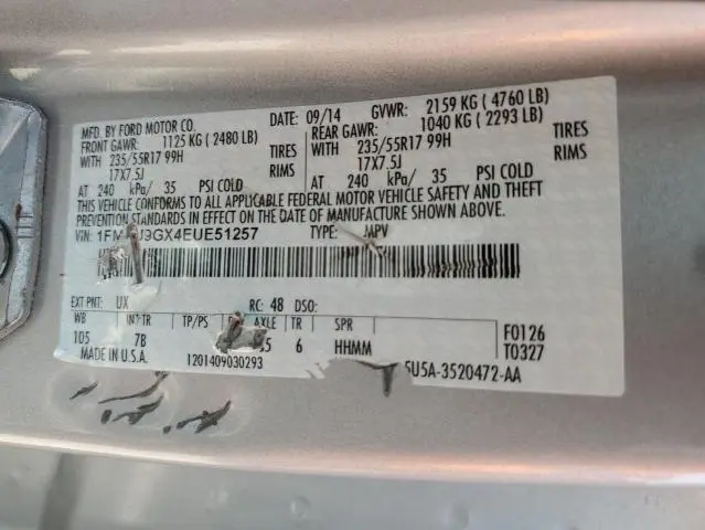 2014 FORD ESCAPE SE  