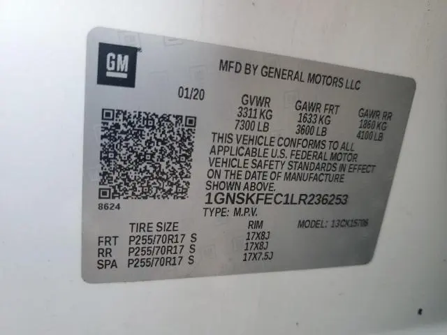 2020 CHEVROLET TAHOE SPECIAL  