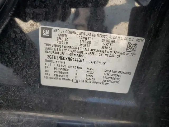 2017 GMC SIERRA K1500 SLT  