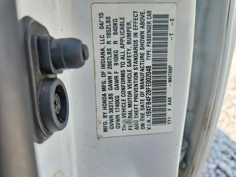2015 HONDA CIVIC HYBRID  
