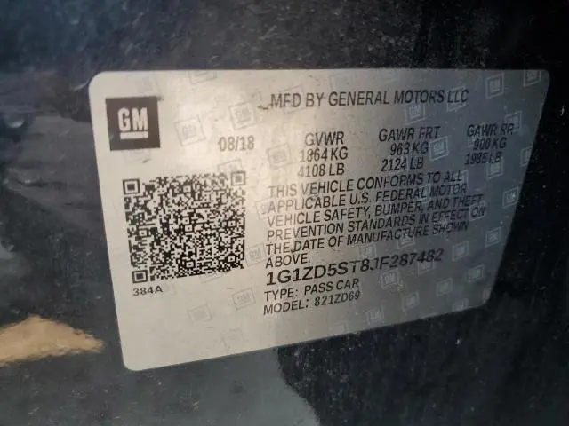2018 CHEVROLET MALIBU LT  
